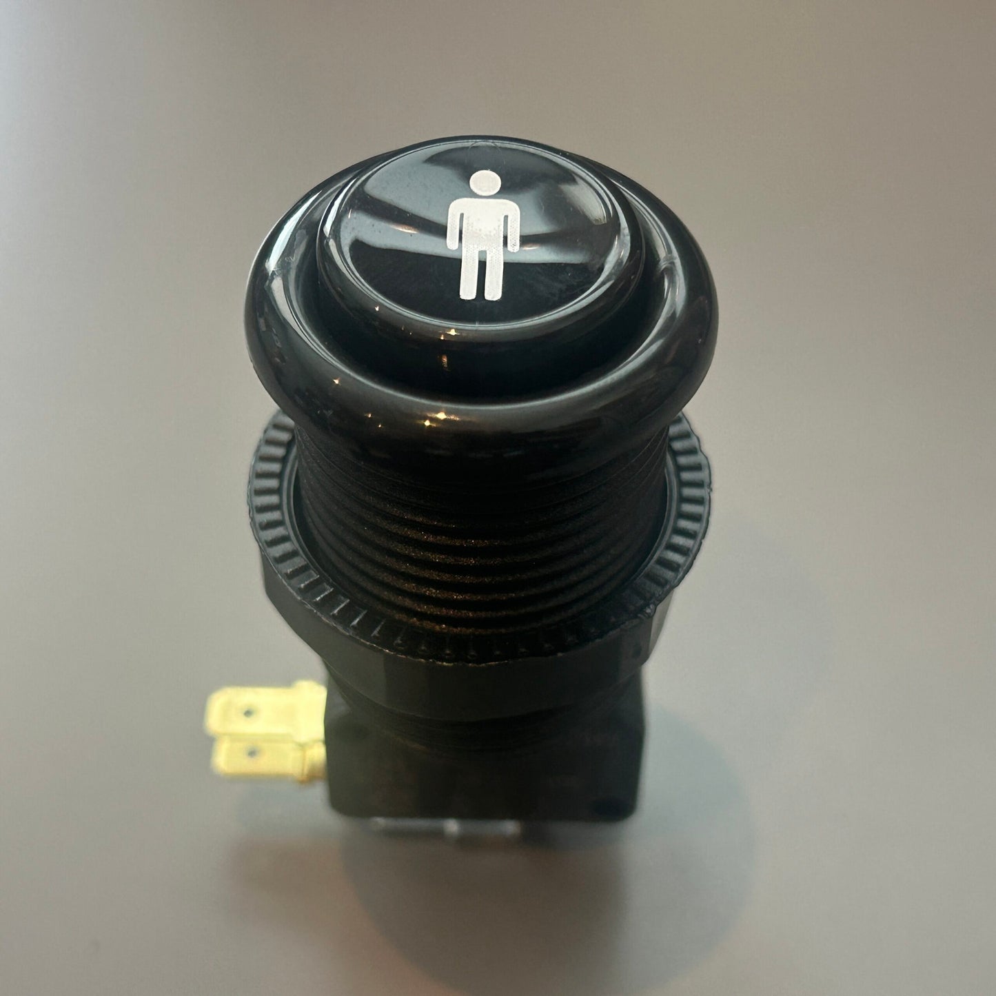 Industrias Lorenzo Long Button (A0211 PSL-Long) - Black w/ white 1 player image