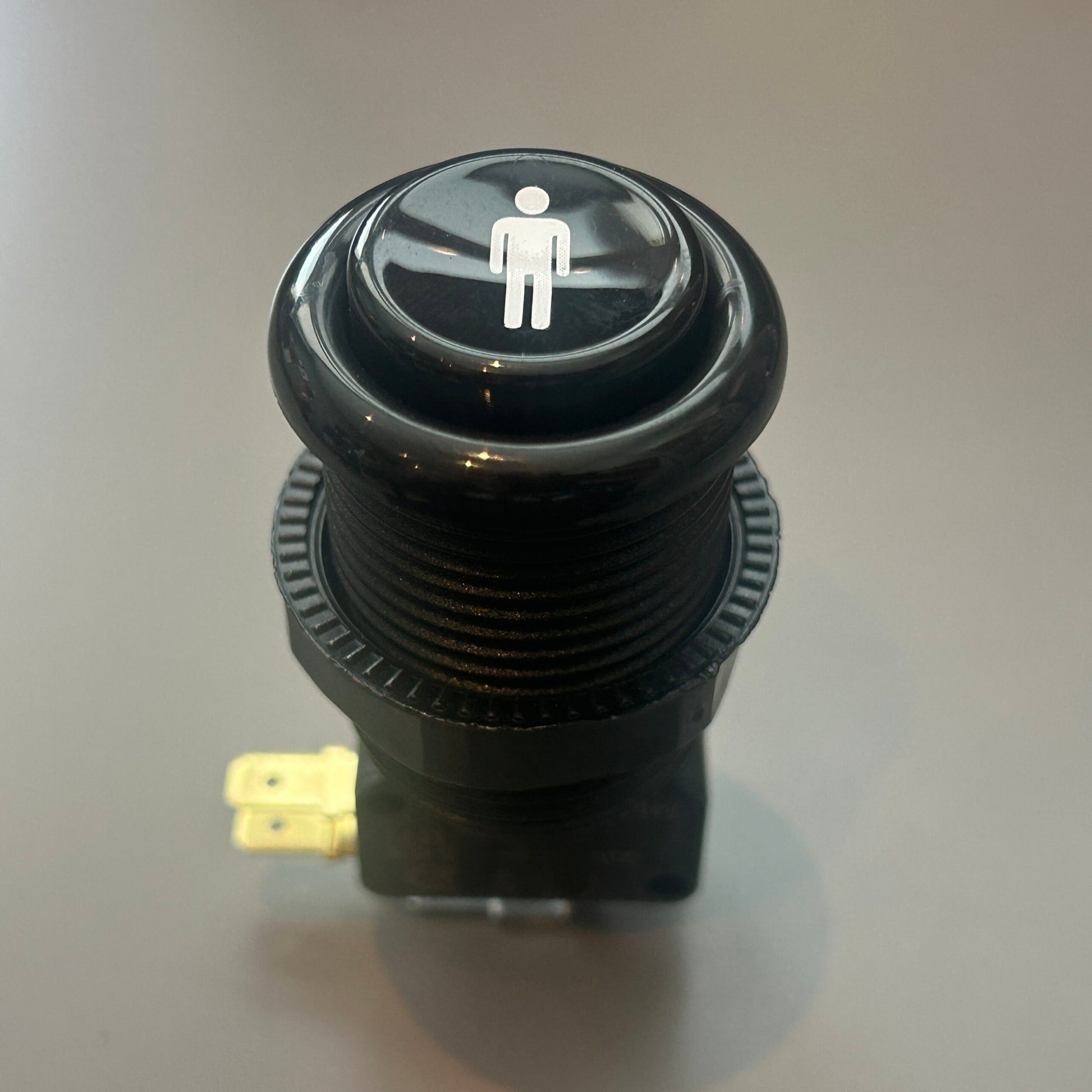 Industrias Lorenzo Long Button (A0211 PSL-Long) - Black w/ white 1 player image