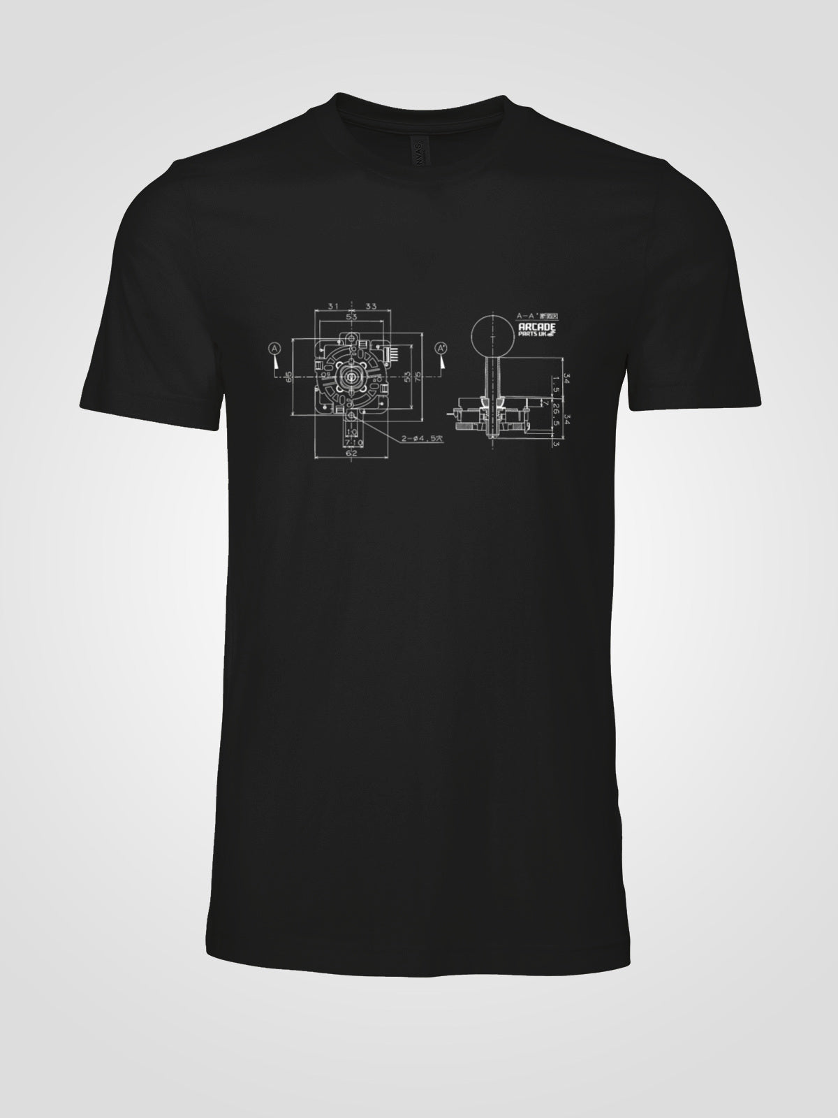 JLF Blueprint T-shirt - 3XL, Black image