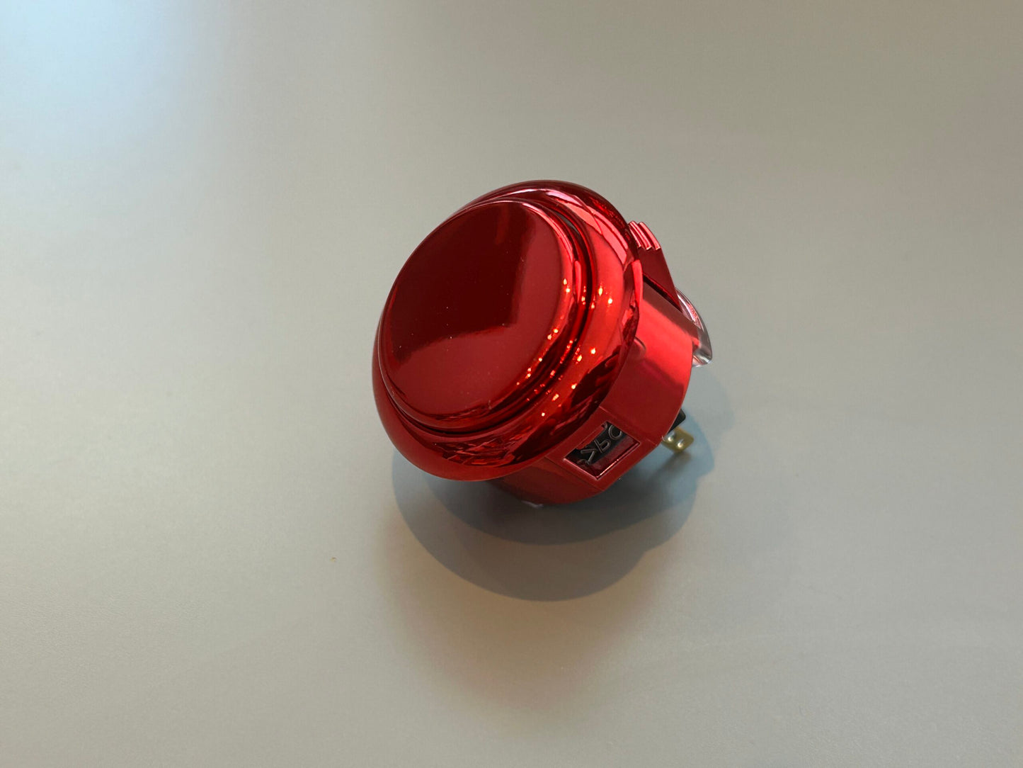 Sanwa OBSJ-30 30mm Metallic Arcade Buttons - Red image