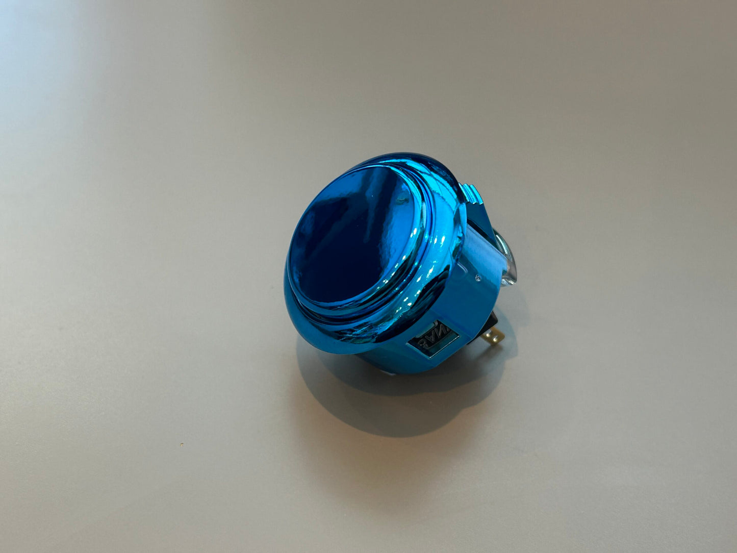 Sanwa OBSJ-30 30mm Metallic Arcade Buttons - Blue image
