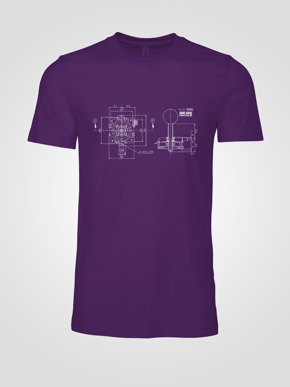 JLF Blueprint T-shirt - XXL, Purple image