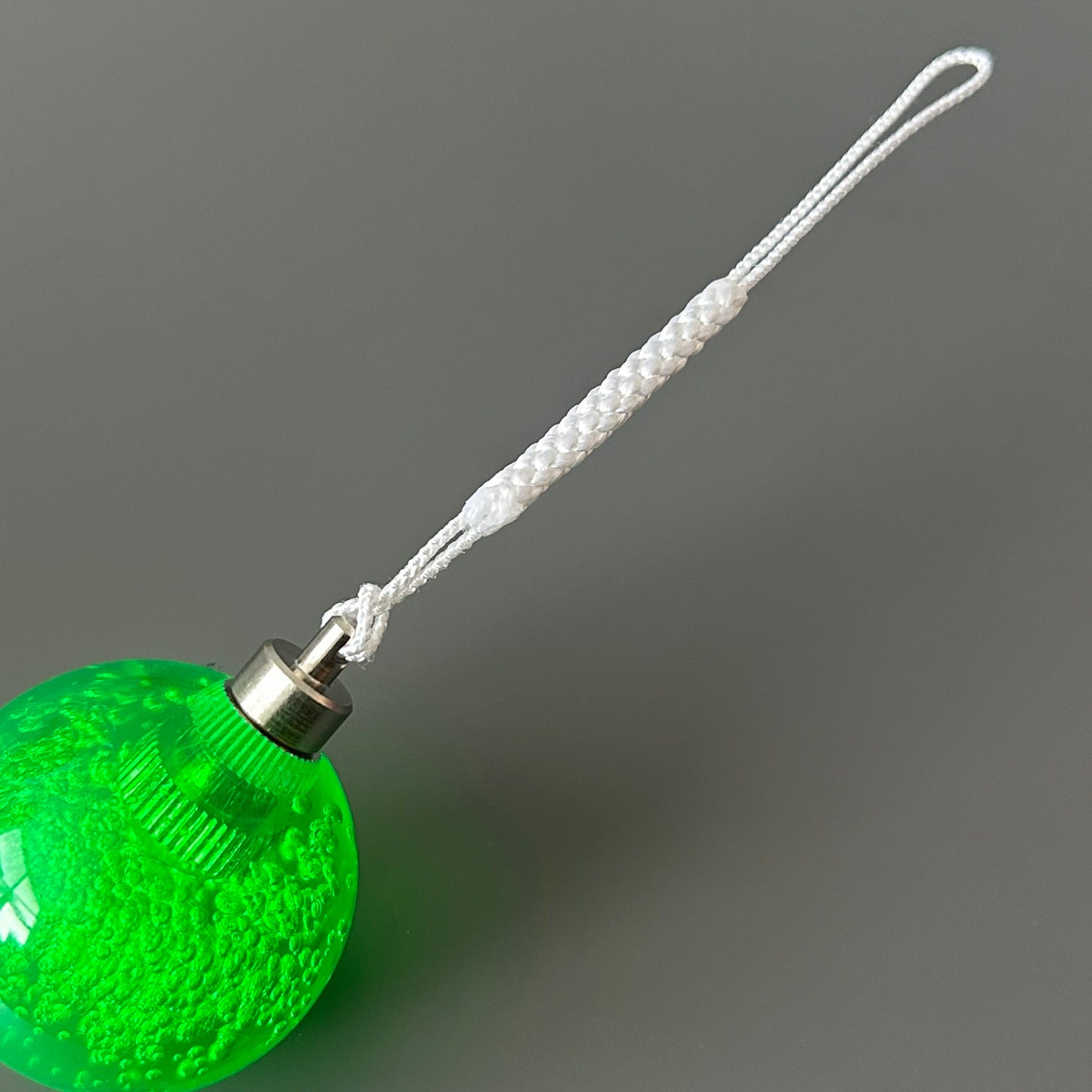 Ball Top Keyring - White image