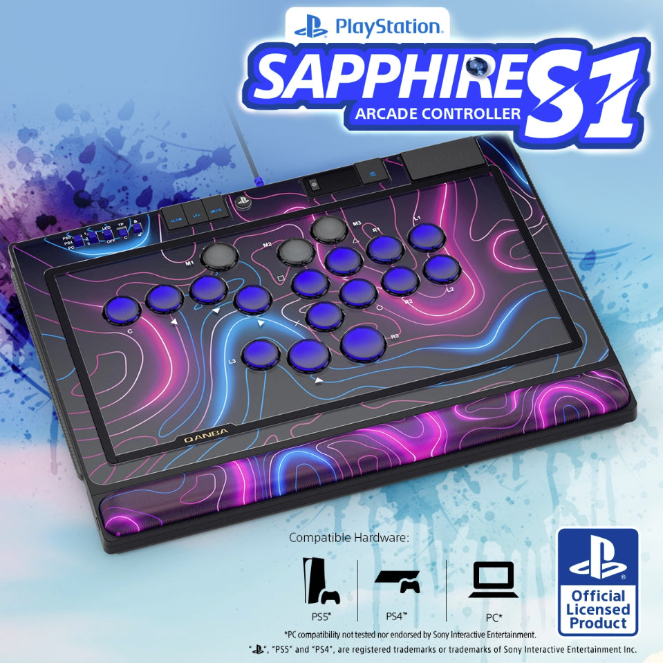 ジ*シ様 Qanba Sapphire Arcade Controller QANBA SAPPHIRE S1 leverless controller