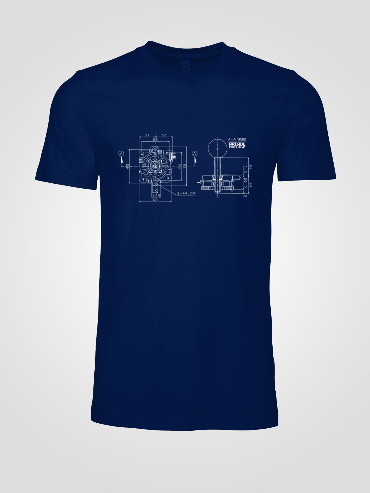 JLF Blueprint T-shirt - 3XL, Navy image