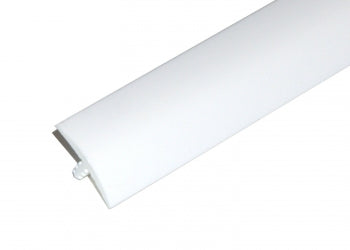3/4 inch (approx. 19mm) T-Molding - White image