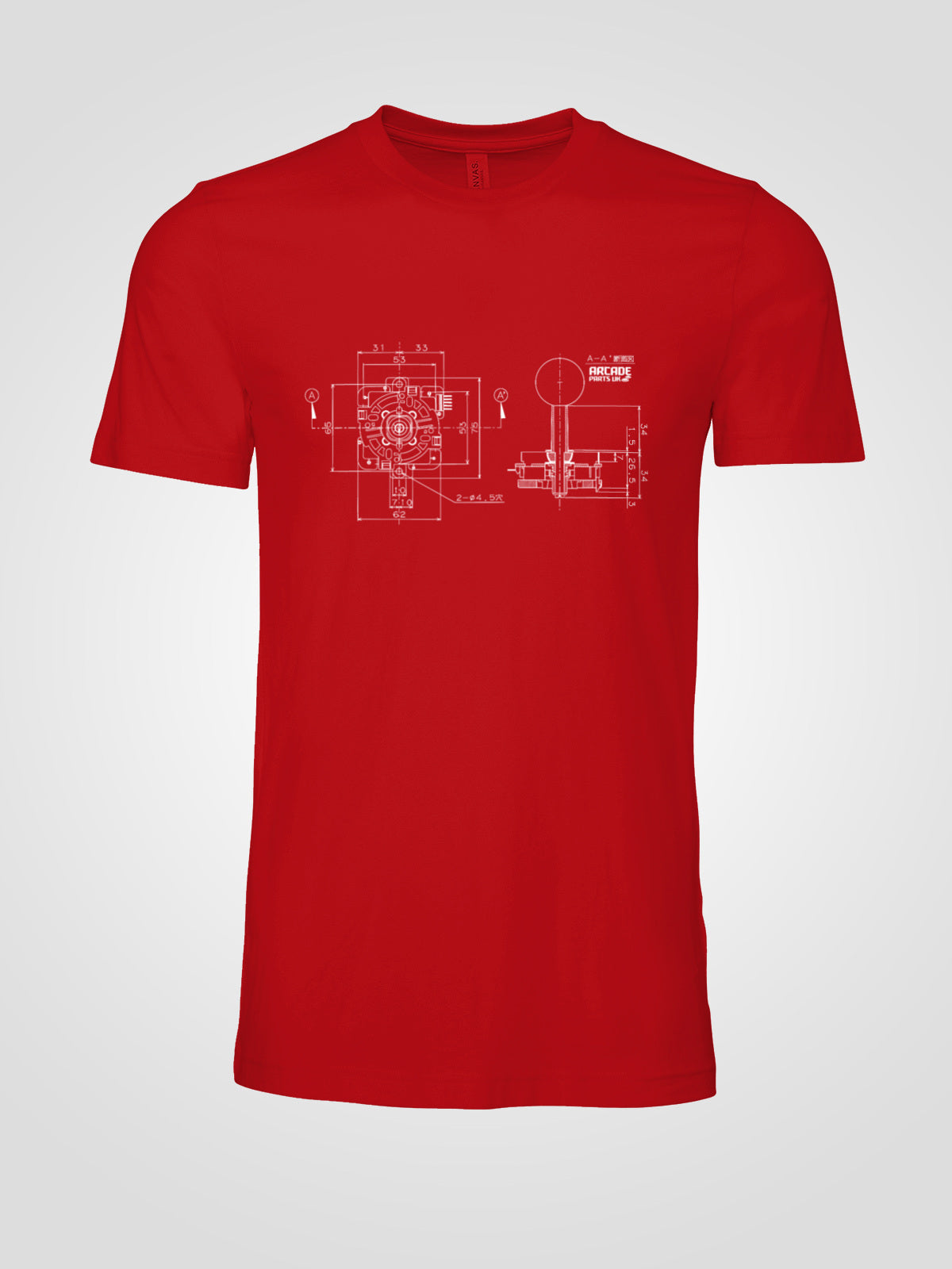 JLF Blueprint T-shirt - 3XL, Red image