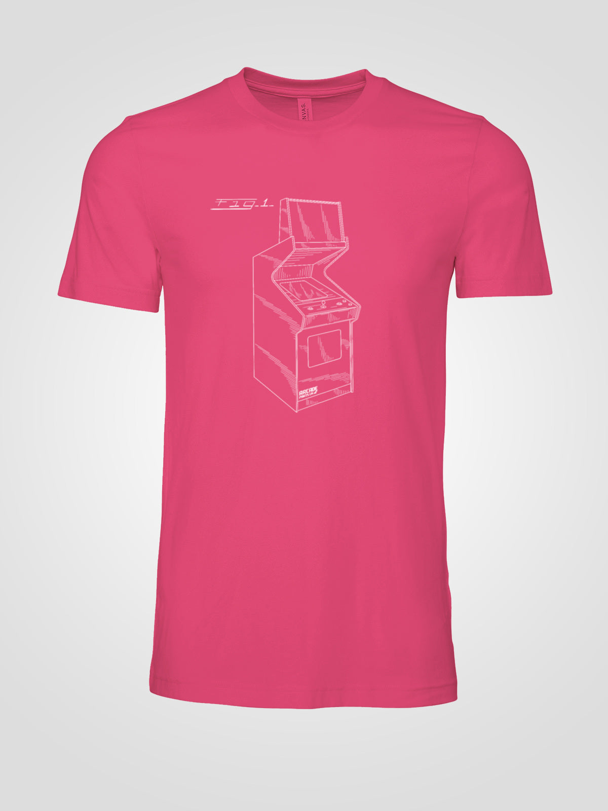 Arcade Cabinet Patent T-shirt - XXL, Heliconia image