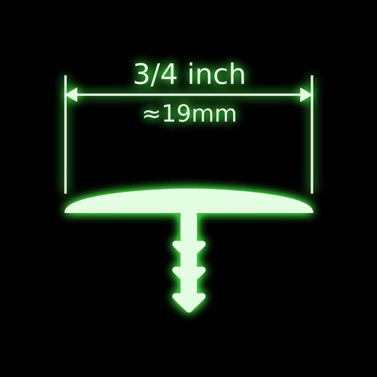 3/4 inch (approx. 19mm) T-Molding image 1