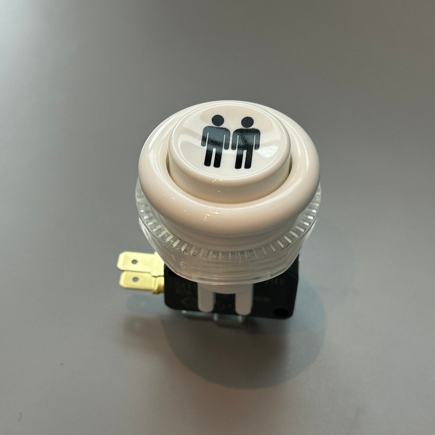 Industrias Lorenzo Short Button (A0205 PSL-Short) - White w/ black 2 player image