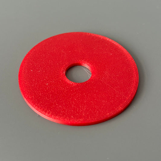 APUK 3D Printed Dust Washers - 45 x 13 x 1.6mm - Pack of 4 - Red image