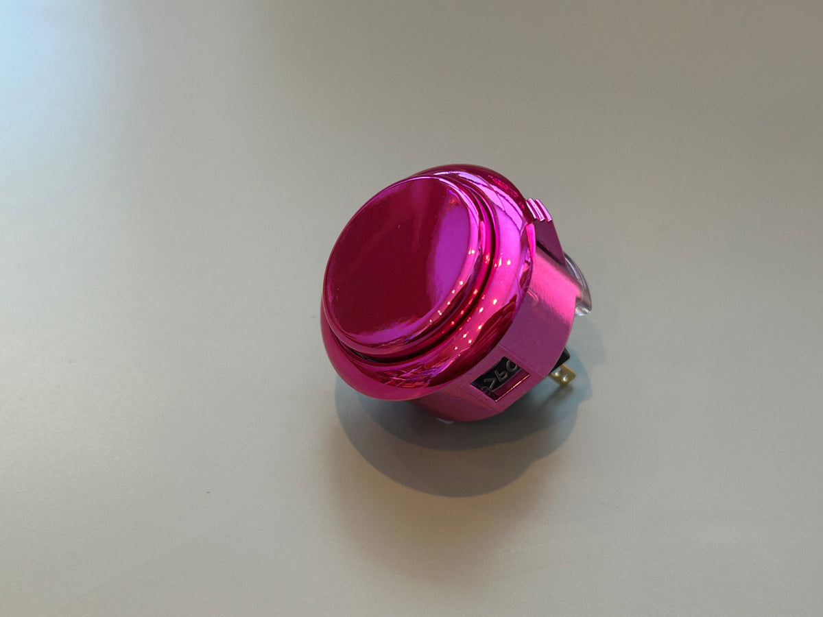 Authentic Sanwa OBSF-30 & OBSJ-24 Arcade Push Buttons - Metallic Colors, 24mm & 30mm, Made In Japan