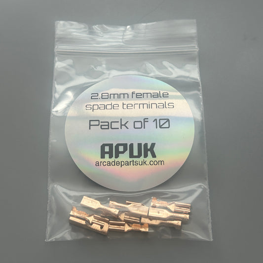 2.8mm Female Spade Terminals (Pack of 10)