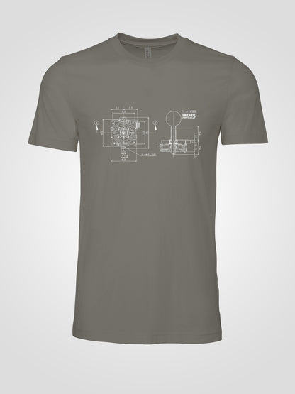 JLF Blueprint T-shirt - XXL, Charcoal image