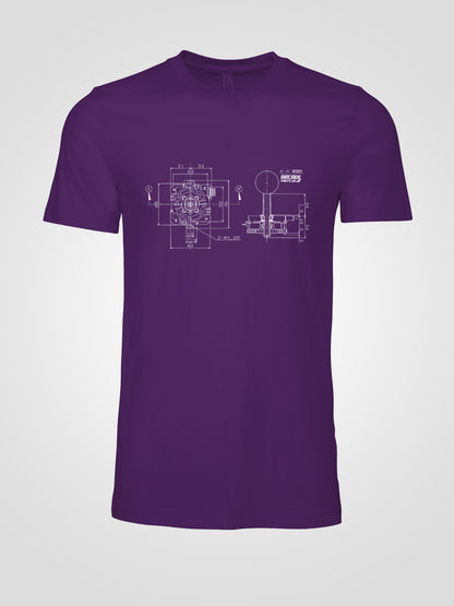 JLF Blueprint T-shirt - XXL, Purple image
