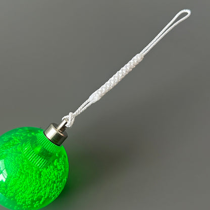 Ball Top Keyring - White image