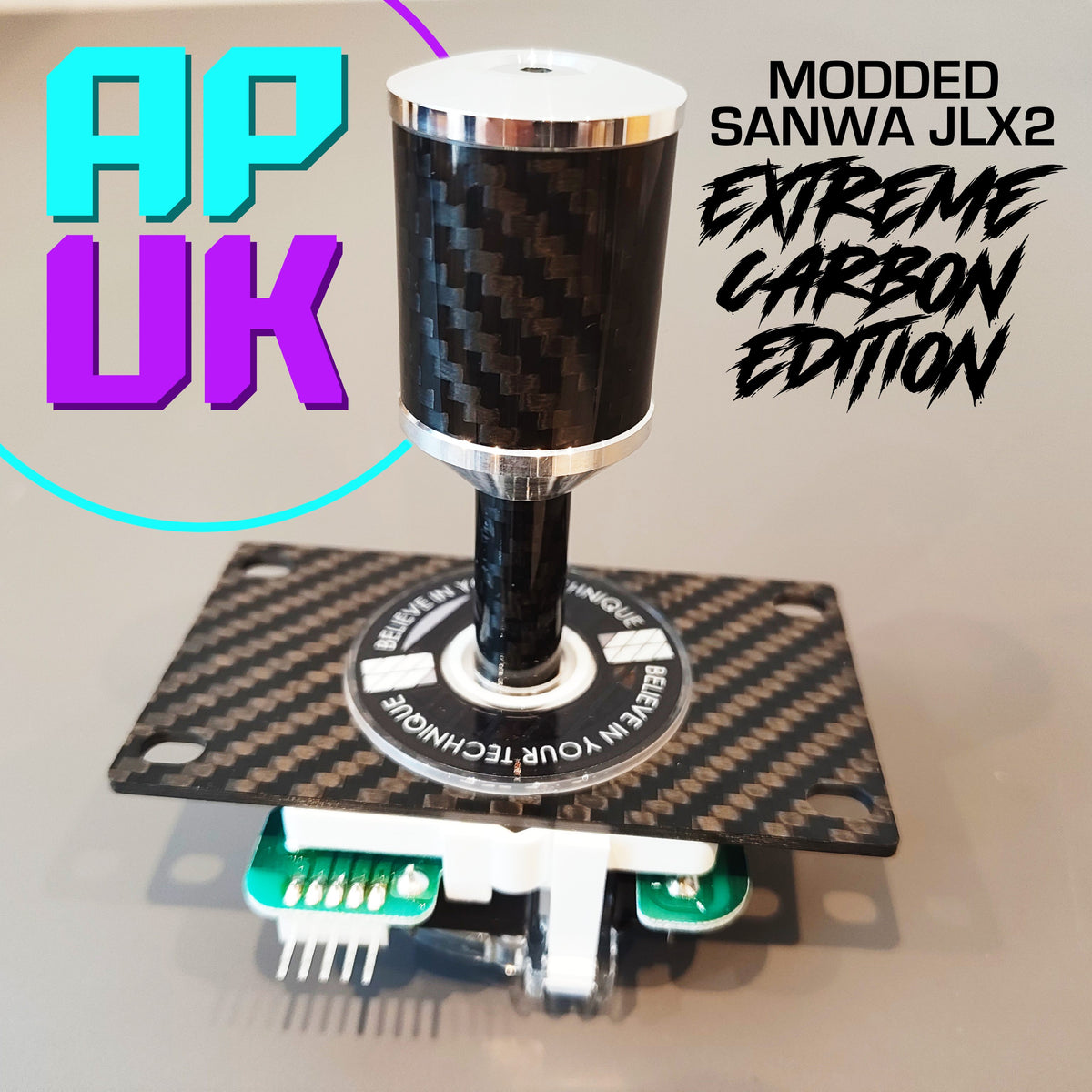 Modded Sanwa JLX2 - EXTREME CARBON EDITION