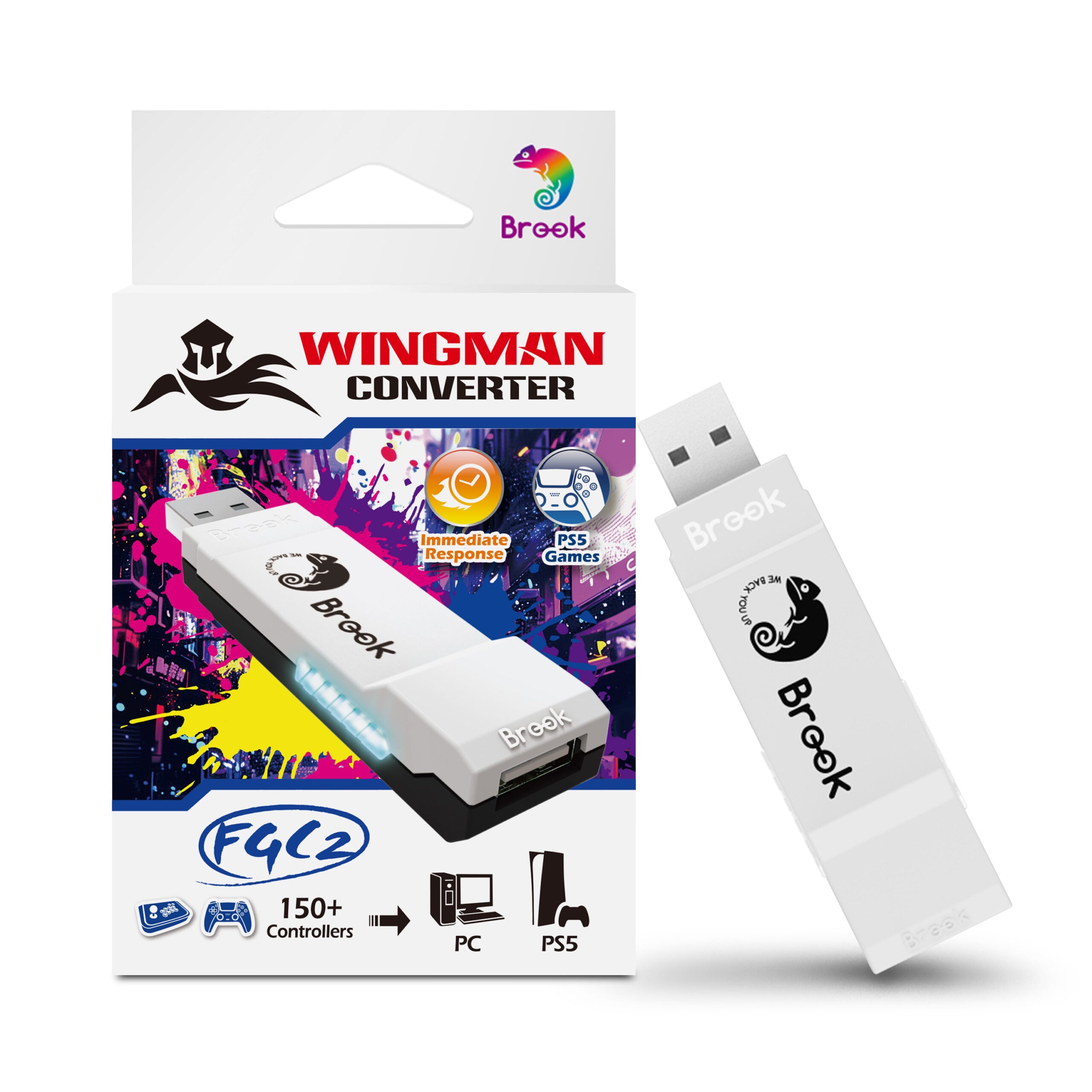 Brook Wingman FG2 コンバーター Brook Wingman FGC2 PS5 Adapter – Arcade Parts UK