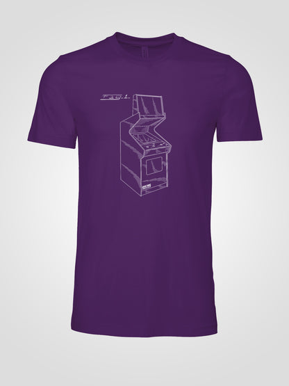 Arcade Cabinet Patent T-shirt - XXL, Purple image
