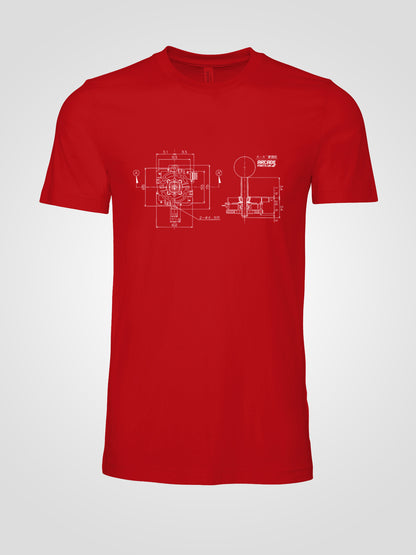 JLF Blueprint T-shirt - 3XL, Red image