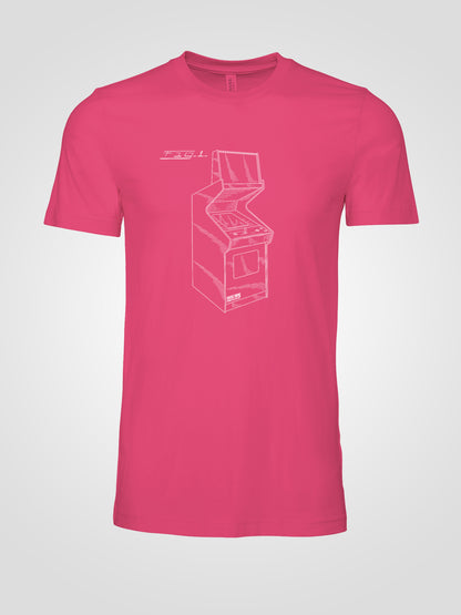 Arcade Cabinet Patent T-shirt - XXL, Heliconia image