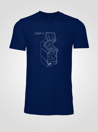Arcade Cabinet Patent T-shirt - 3XL, Navy image