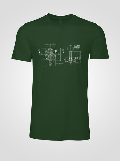 JLF Blueprint T-shirt - XXL, Forest Green image