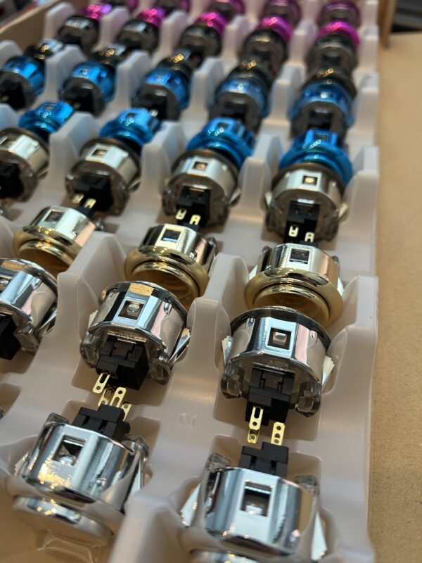 Sanwa OBSJ-30 30mm Metallic Arcade Buttons - Image 2